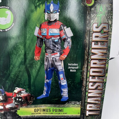 Transformers Halloween  Costume Optimus Prime Muscle Suit Youth M (8) New