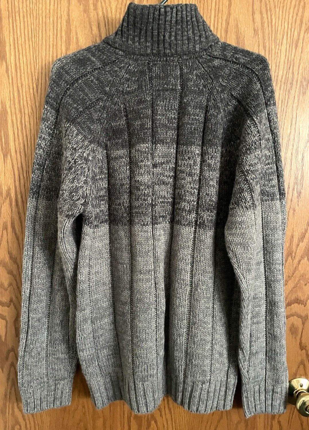 Weatherproof Gray Pullover Cable-knit Sweater Moc… - image 5