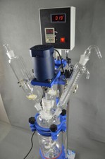  220V 5L Chemical lab Jacketed Glass Reactor Vessel Digital Display