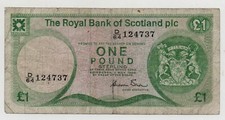 SCOTLAND 1 POUND 1986 PICK 341 LOOK SCANS