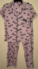 Juicy Couture Pink Pajama Set Medium Pink Summer Short Sleeve New  58,00 