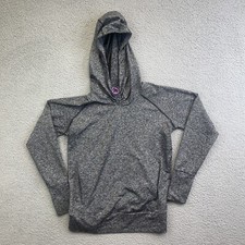 Columbia Women's Hoodie Sz S/P Omni-Wick Thumb Holes Heather Gray