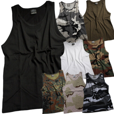 MFH US Tank-Top Shirt Trägershirt 100% Baumwolle 170 g/m² Gr. S M L XL XXL XXXL 