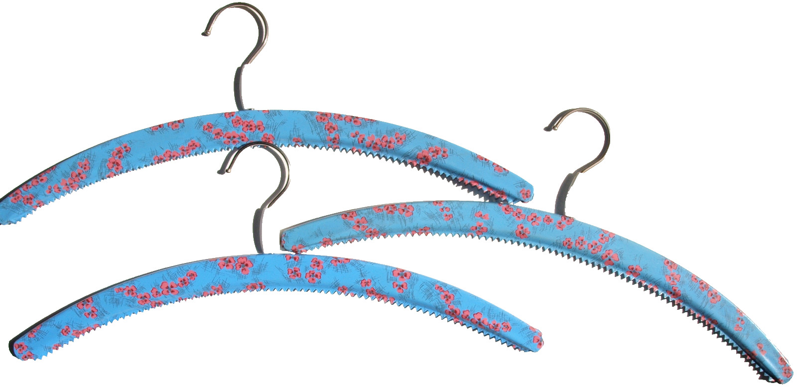 3X Abrigo Vintage DDR De Ropa Con Diseño De Flor De Cerezo Azul De Los Años 60