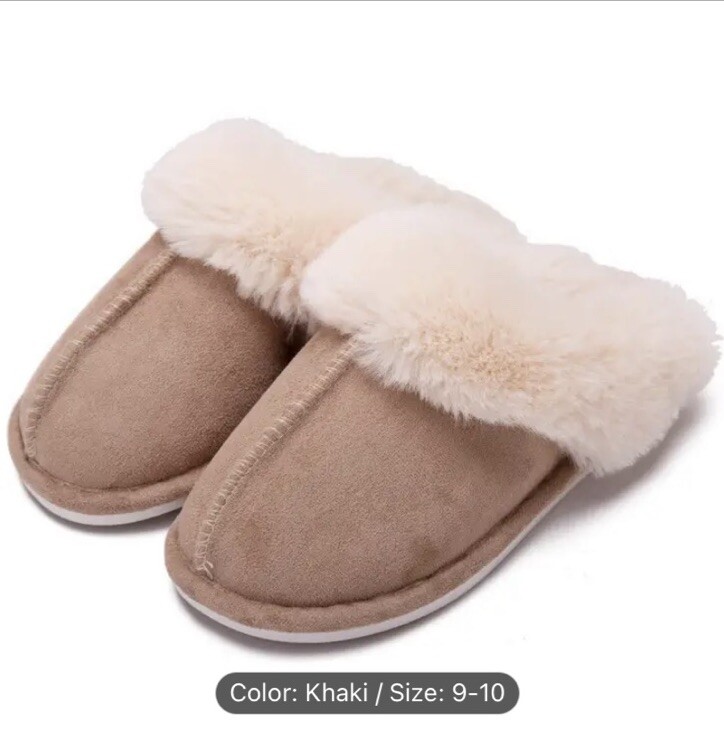 SAOLA Ciabatte doppie Fluff accoglienti calde antiscivolo comode invernali suola in gomma