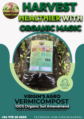 Virgin's Agro Vermicompost 100% Organic Soil Amendmend (Added with EM)