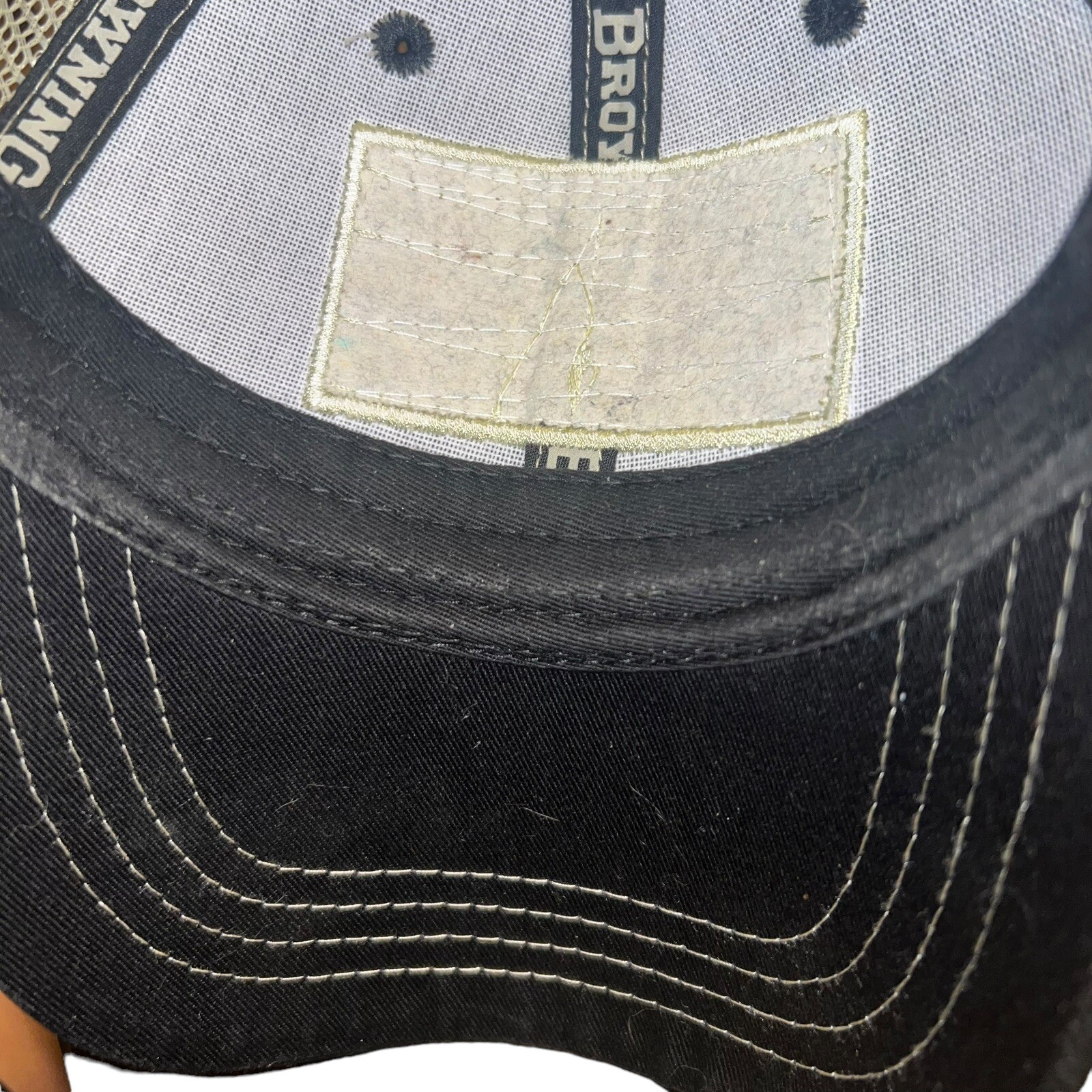 Browning Hat Snapback Trucker Adjustable Gray/Bla… - image 8