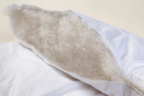 Merino Wool Wolldecke 220/240cm 10tog 500g + 2 Kissen 45/75cm Wolle + Baumwolle - Afbeelding 2 van 6