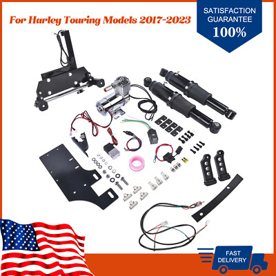 #ad #ad Rear Air Ride Suspension Kit with Center Stand for Harley Street Electra Glide $480.00