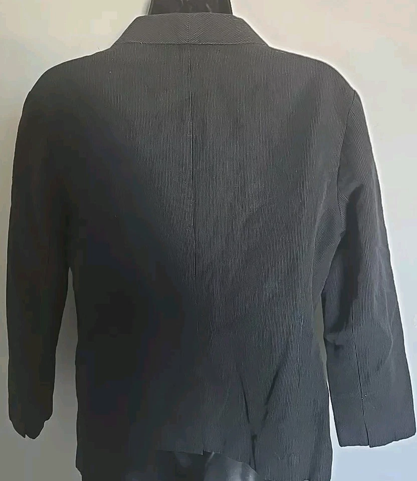 Chaqueta Blazer GAP Pin Rayas Mezcla Lino Talla 10 Excelente Estado Foto 2 de 4