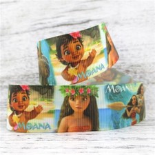 SALE Moana Cartoon 1" Grosgrain Ribbon YOUR CHOICE: 5 or 10 Yards Princess 