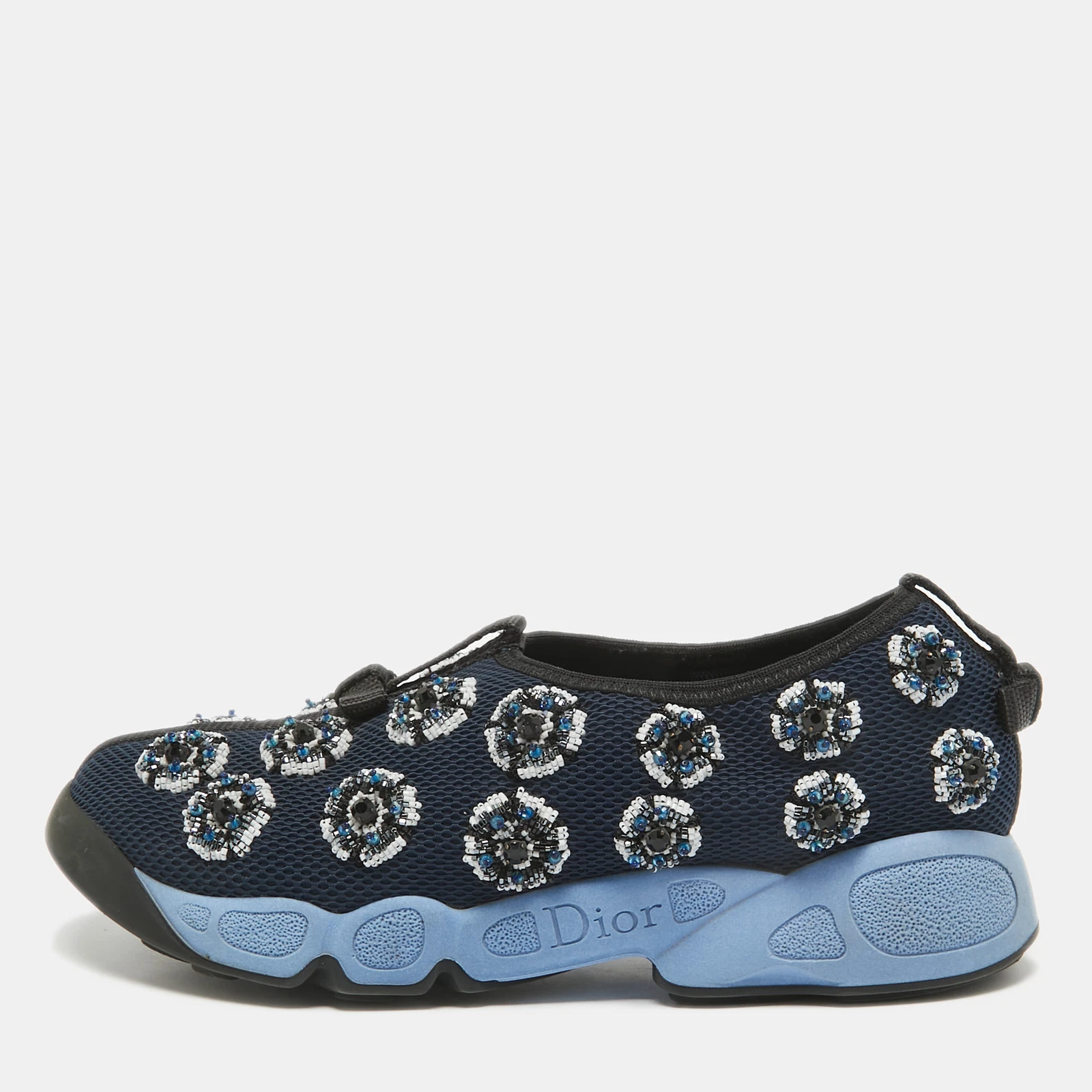 Baskets à enfiler Dior bleu maille fusion pointure 34,5