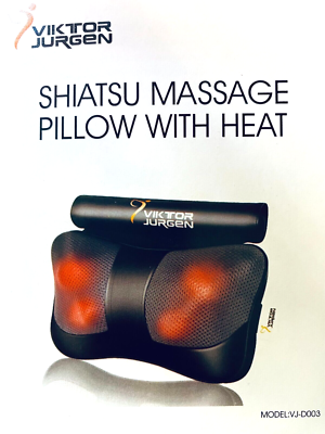 Viktor Jurgen Shiatsu Massage Pillow with Heat #VJ-D002