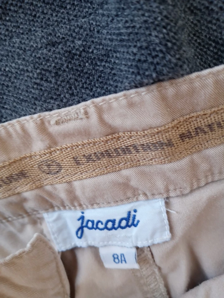 Хаки Jacadi мальчиков брюки размер 8 с поло верх, в отличном состоянии - Изображение 2 из 4