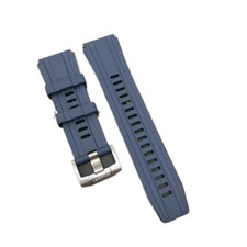 Original 22mm Blue Fluoro Rubber Wristwatch Band Strap For Huawei WATCH Ultimate