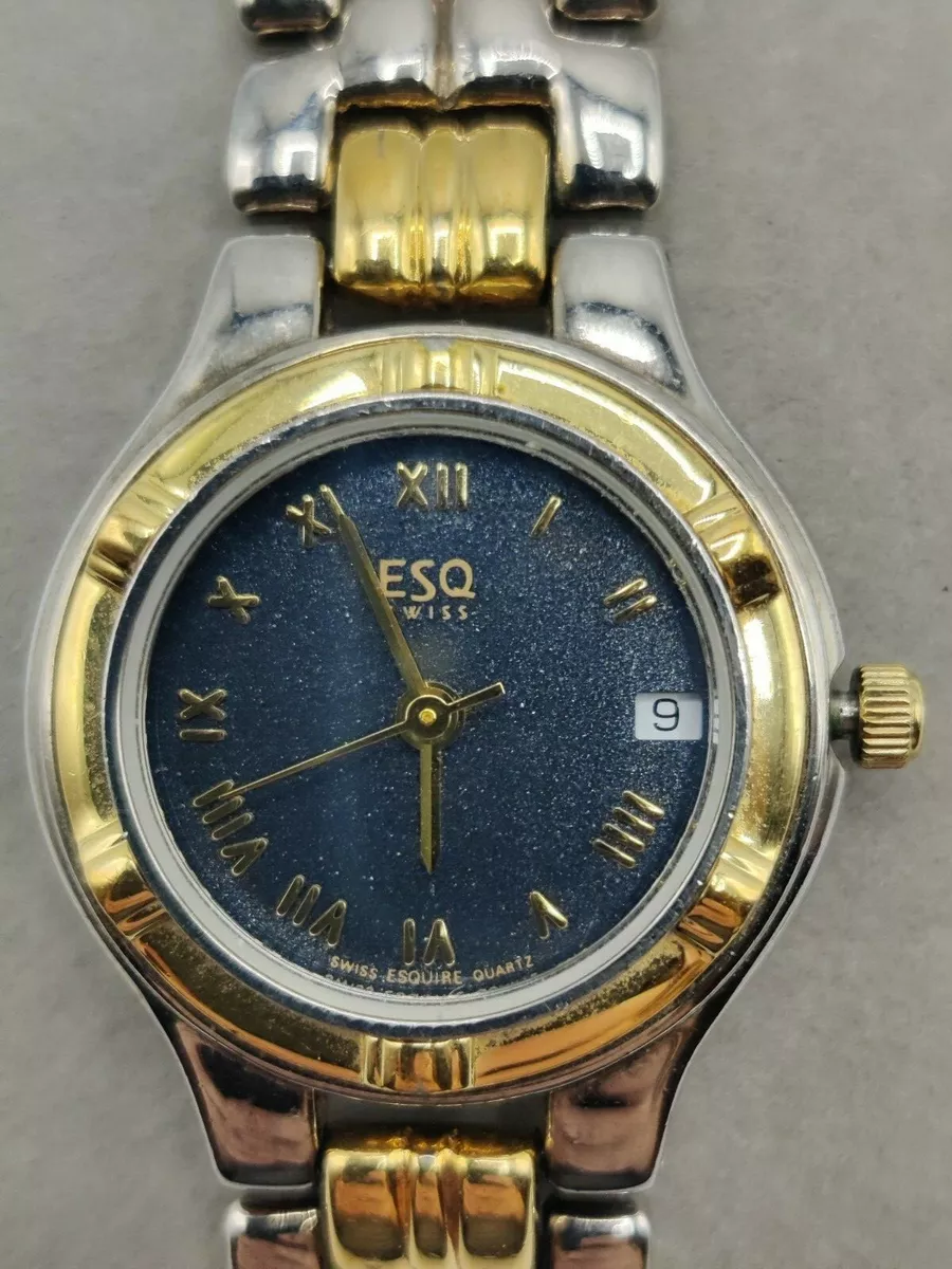 ESQ Esquire Swiss Ladies Gold tone Watch 100176A Quartz