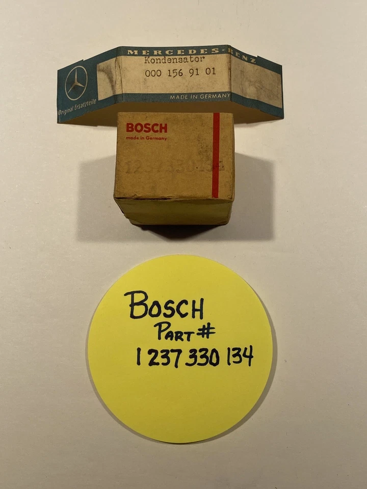 Condensador de ignição NOS BOSCH 1968-69 Mercedes W108 1964-73 Volkswagen Beetle fabricante de equipamento original - Imagem 4 de 4