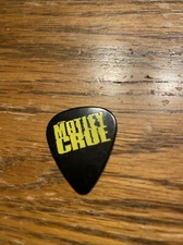 Mötley Crüe Guitar Pick “MICK MARS” Signature / 1994 Tour Yellow on Black