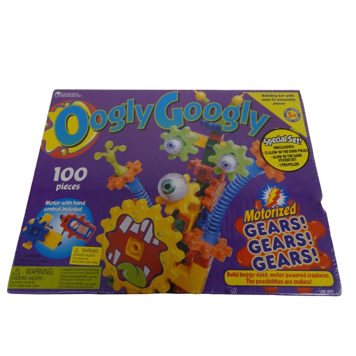 Oogly Googly LER 9177 Motorized Toy Gear Set Glow In The Dark