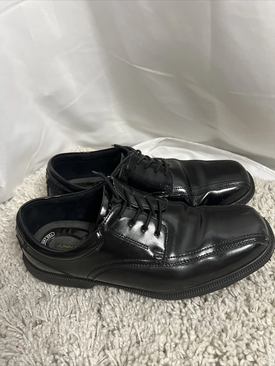 Nunn Bush Kore Mens 9 1 2 Wide Black Dress Shoes Comfort Gel Inserts