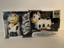 Sugar & Cream Set Cow Collectable **NEW IN BOX. Candy Is Expired.