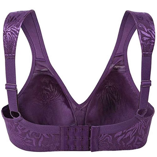Plus Women Bras Thin Embroidery Full Cup Large Size Brassiere No Steel Bralette - Picture 7 of 15
