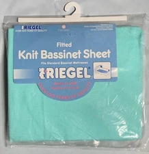 Vintage RIEGEL Baby Fitted Knit Bassinet Sheet Cotton/Polyester Blend New NOS