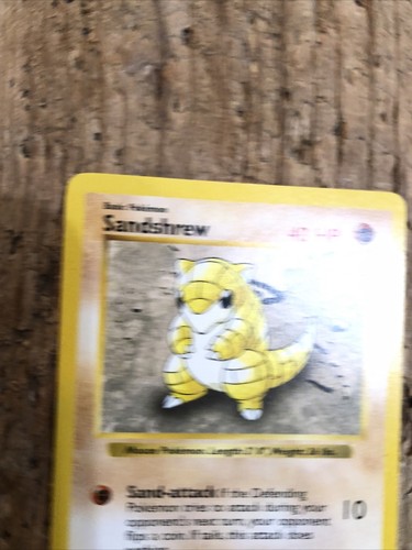 First Edition Shadowless Sandshrew 62/102 - 1999 Pokemon - 第 4/6 張圖片