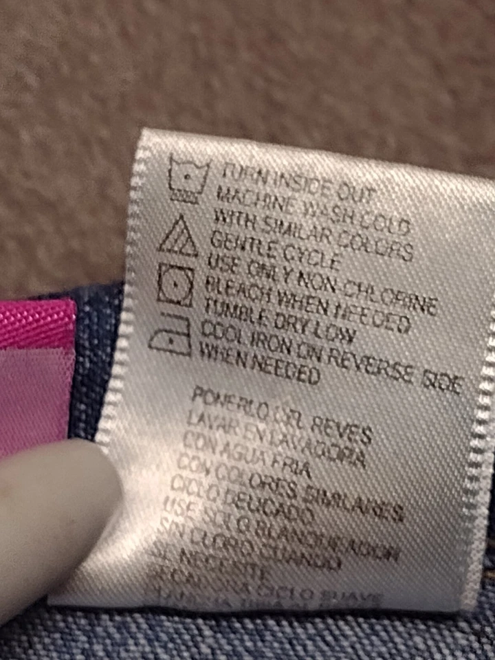 Chaqueta vaquera azul The Wonderful World of Disney para niñas talla XL 14/16 Foto 4 de 4