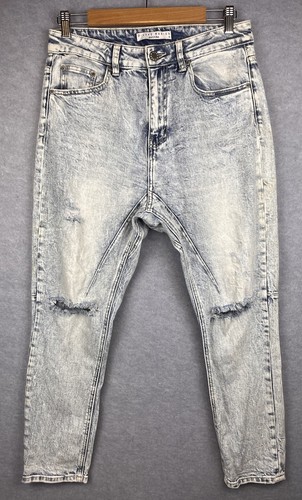 Jeans Wide Leg Con Bottoni Logati Donna, Blu | Milano - Foto 9