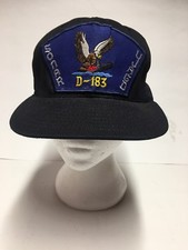 Sonar D-183 Ujagd Trucker Hat Made In The USA Black Vintage Rare