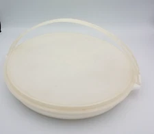 Vintage TUPPERWARE Party Susan Divided Relish Vegetable Serving Tray, Lid Handle
