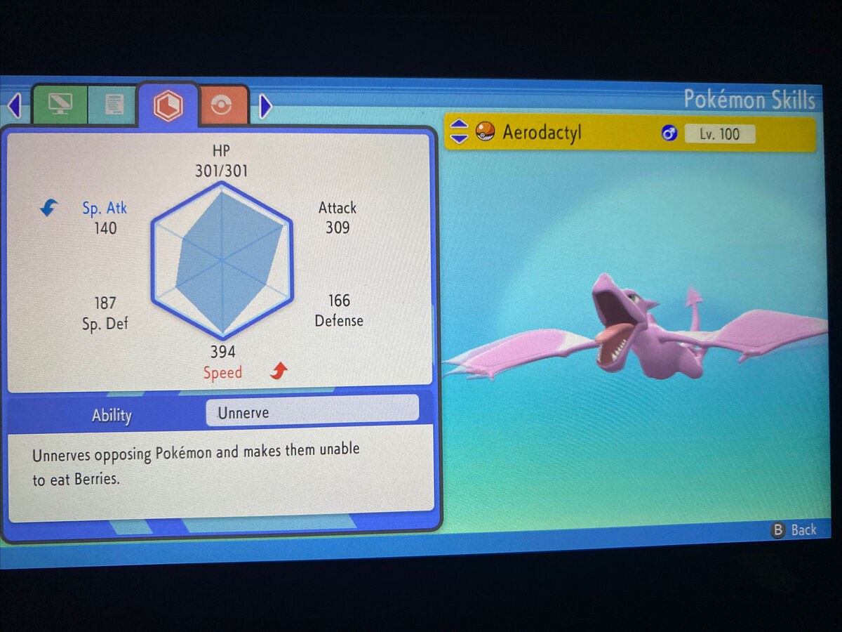 Shiny AERODACTYL 6IV / Pokemon Brilliant Diamond and Shining 