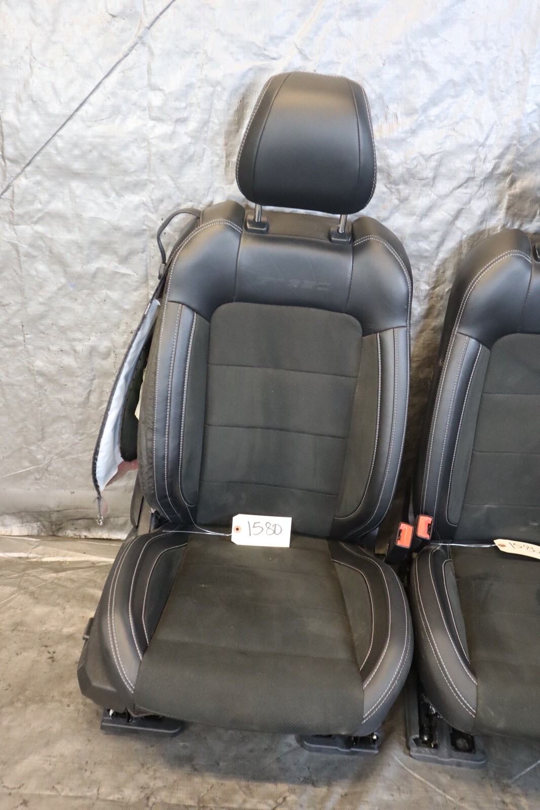 2018 Ford Mustang Shelby GT350 OEM Black Leather Suede Front Rear Seats ...