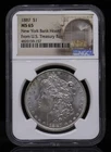 1887 Morgan Dollar New York Bank Hoard NGC MS65