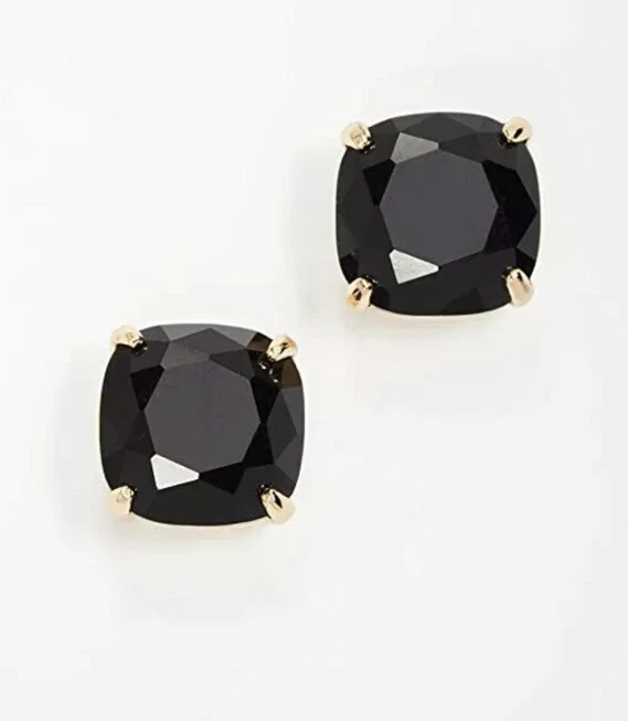 Pendientes cuadrados negros pequeños Kate Spade New York 275410 para mujer Foto 3 de 3