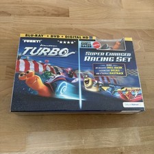 Turbo Blu-Ray DVD Super Charged Racing Set Walmart Box Set with Mattel Car New