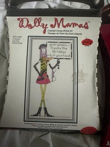 set of 2 Dolly Mamas Counted Cross Stitch Kits