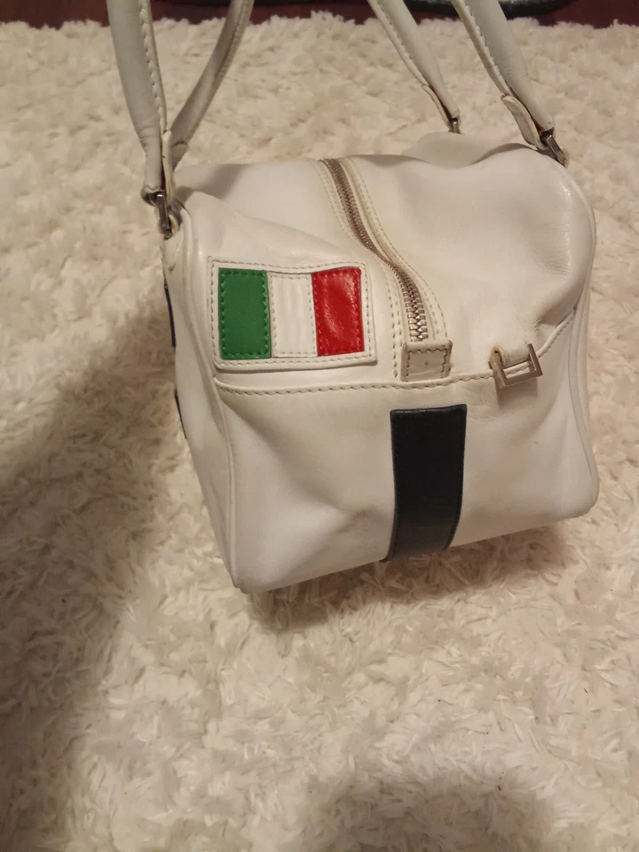 Borsa Gilli Cube Fiat vintage bianco - Immagine 3 di 4