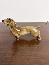 ROSENTHAL GERMANY PORCELAIN FIGURINE OF A DACHSHUND DOG by HEIDENREICH