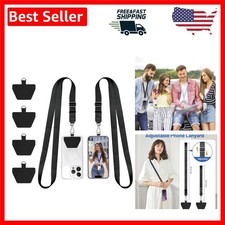 Multi-Functional Adjustable Phone Lanyard - Perfect for Smartphones, Keys  More