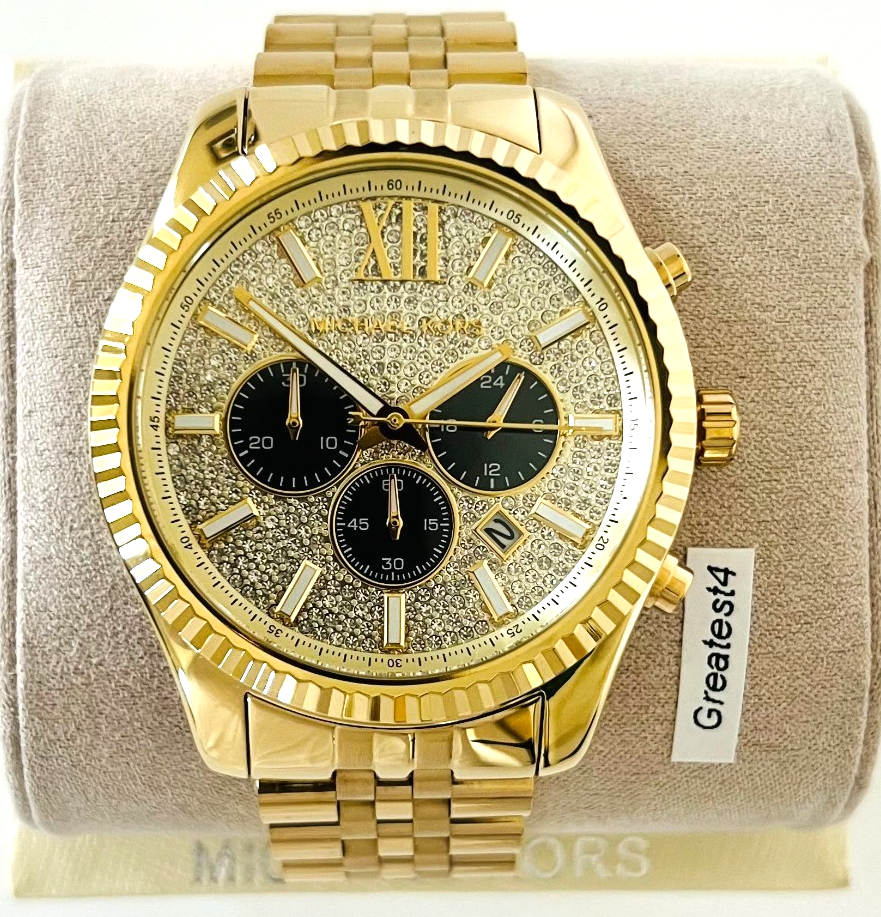 MICHAEL KORS / クォーツ腕時計/アナログ/--/GLD/SS/MK-8494// Michael Kors Lexington MK8494 Wrist Watch for Men for sale online