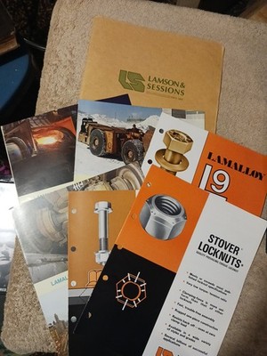 Lot of 6 Lamson & Sessions Brochures   Lamalloy L9 Fastening System   Industrial