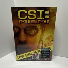 CBS DVD CSI: Miami Complete Third Season DVD David Caruso Drama Widescreen