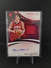 🔥 Reed Sheppard 2024 Immaculate RPA 03/15 Rookie Patch Auto RC Houston Rockets