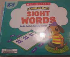 Scholastic Learning Mats Sight Words Build Early Literacy Skills Id and WriteNEW