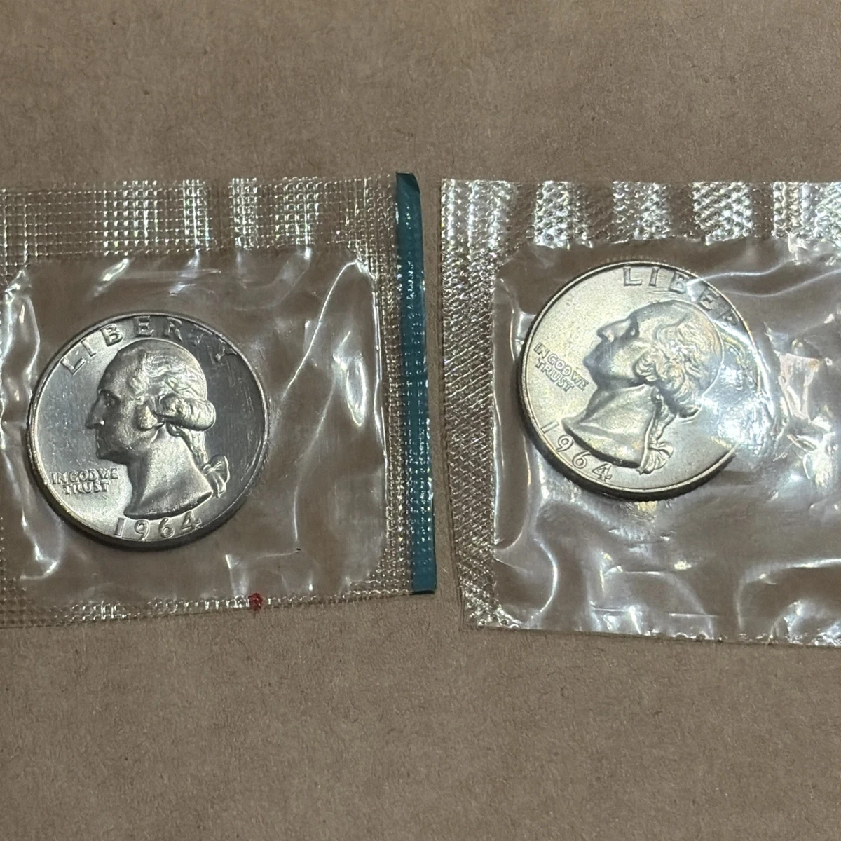 1964 U.S. Mint Certified Washington US Quarters (1932-1998) for