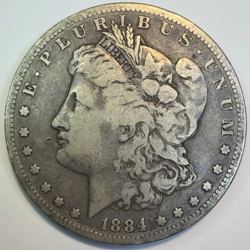 1884-S Morgan Silver Dollar VG+ / Fine