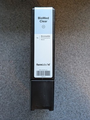 Formlabs Biocompatible Photopolymer Resin Biomed Clear 1L Form 3 BRAND NEW