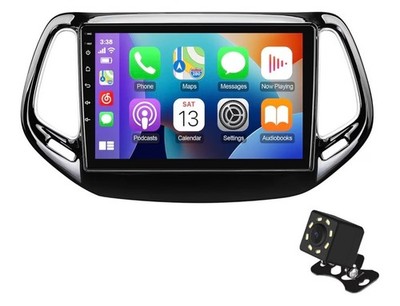 10.1 Inch IPS Touchscreen Android 13 Car Stereo for Jeep Compass 2 MP 2017-2019